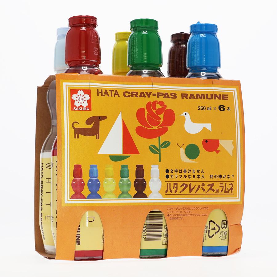 ハタ鉱泉　ハタクレパス風ラムネ（250ml×6本入）　 ※包装不可商品 | 