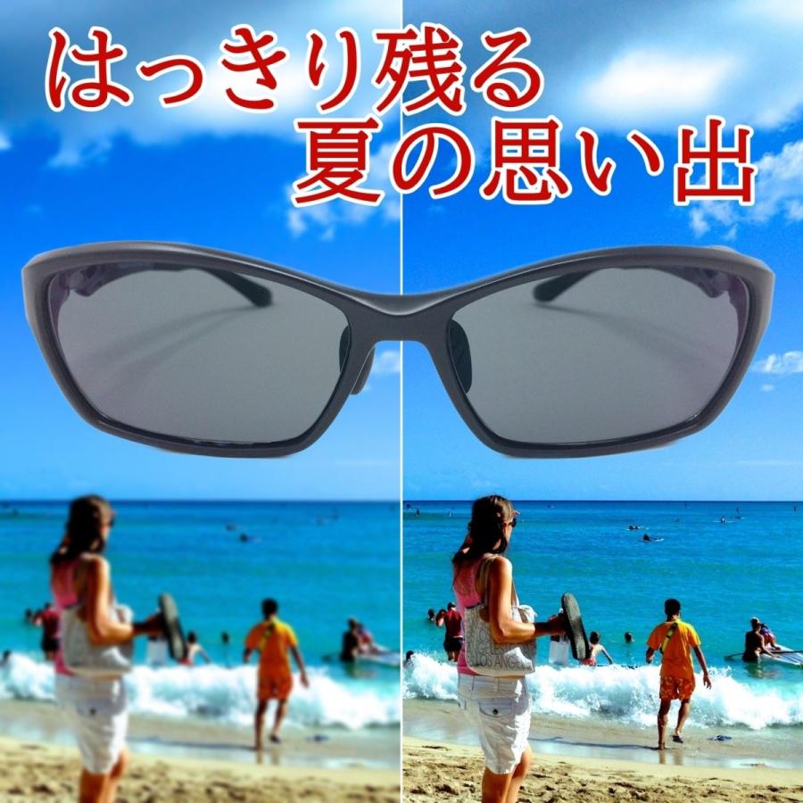 簡易 度付き 偏光 サングラス 近視 用 [ 視力 補助 グラス ] 近眼 