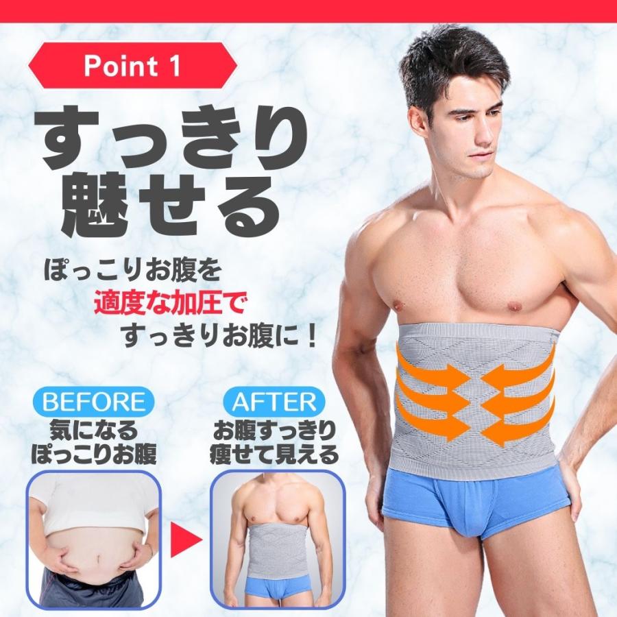 加圧腹巻 加圧腹巻き メンズ レディース ダイエットベルト 加圧ベルト お腹 着圧ベルト 腹巻き ダイエット 引き締め プレゼント はらまき | ブランド登録なし | 03