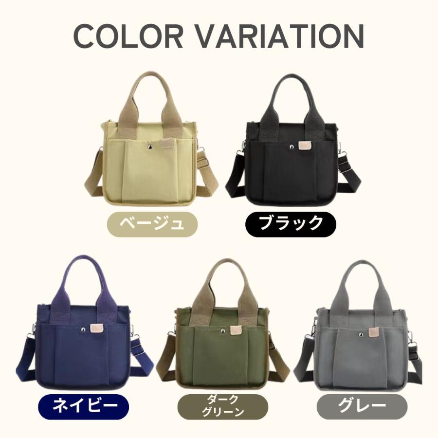 ミニトートバッグ トートバッグ ファスナー ファスナー付き 2way 20代 30代 40代 50代 レディース 帆布  仕切り キャンバス 軽い 軽量 メンズ | ブランド登録なし | 11