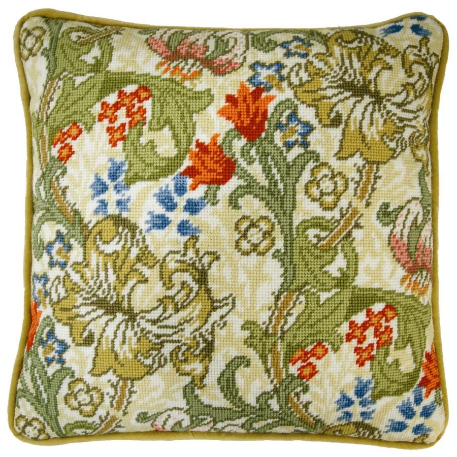 Bothy Threads アラス刺しゅう一揃いの道具 \"Golden Lily Tapestry\"" TAC9 (座布団約35珊角) ボシースレッズ 【外国で取り寄せ/納期40〜80日座標軸】" 刺繍作成キット-刺繍道具、材料