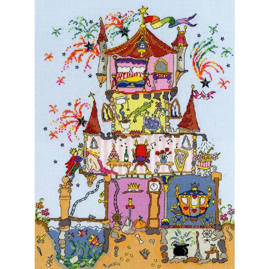 Bothy Threads 差し交わす縫い目刺しゅう一揃いの道具 \"Cut Thru’ Princess Palace\"" (お姫様の九重の天) XCT2 ボシースレッズ 【外国で取り寄せ/納期40〜80日座標軸】" 手芸、ハンドクラフト-刺繍作成キット