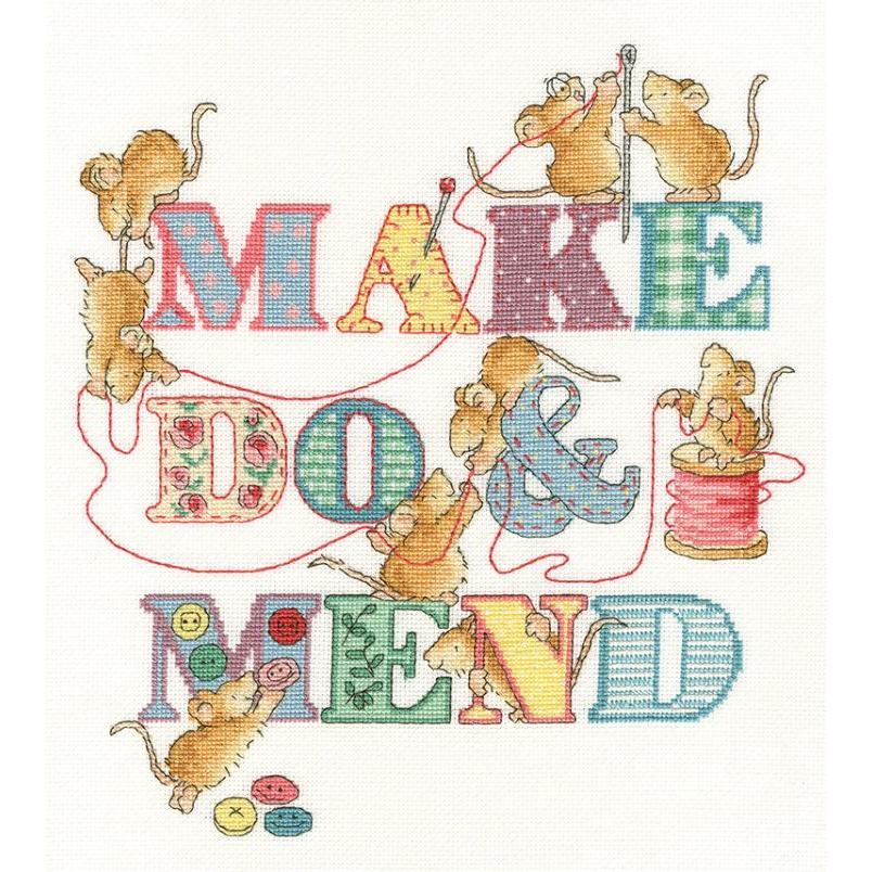 Bothy Threads 差し交わす縫い目刺しゅう一揃いの道具 \"Make Do And Mend\"" XMS33 ボシースレッズ 【外国で取り寄せ/納期40〜80日座標軸】" 刺繍道具、材料-手芸、ハンドクラフト-刺繍作成キット