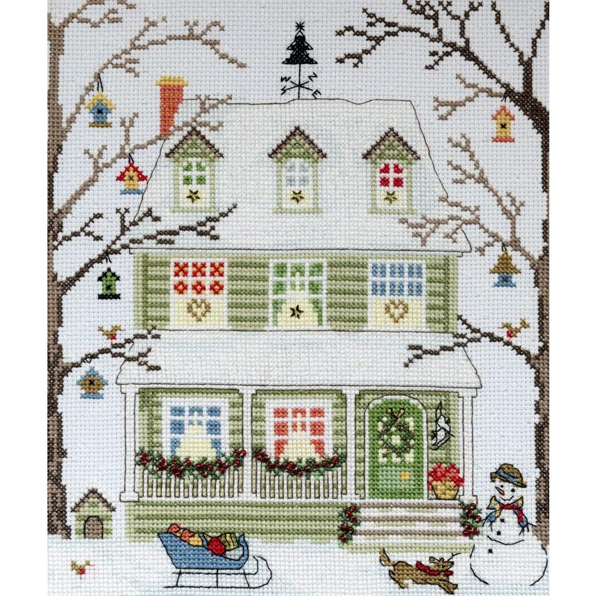 Bothy Threads クロスステッチ刺繍キット "New England Homes Winter" XSS4 ニューイングランドの