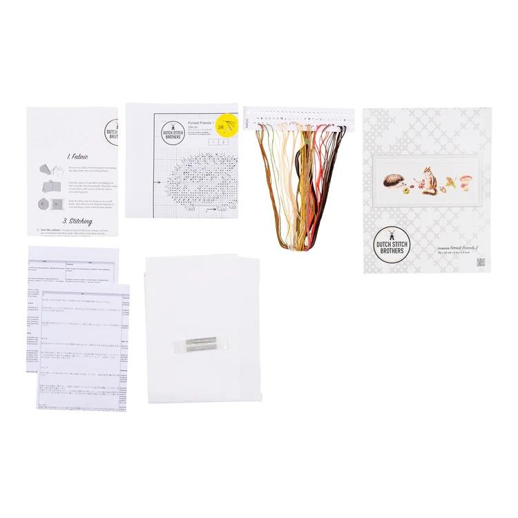 DUTCH STITCH BROTHERS クロスステッチ刺繍キット DSB009 "Forest Friends" (森の仲間) 【海外取り寄せ/納期40〜80日程度】 |  | 01