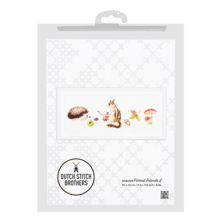 DUTCH STITCH BROTHERS クロスステッチ刺繍キット DSB009 "Forest Friends" (森の仲間) 【海外取り寄せ/納期40〜80日程度】 |  | 02