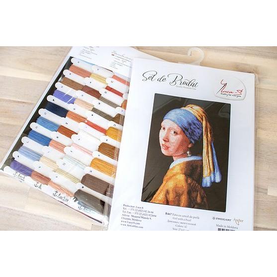 リオリス クロスステッチキット「真珠の耳飾りの少女」 クロスステッチ