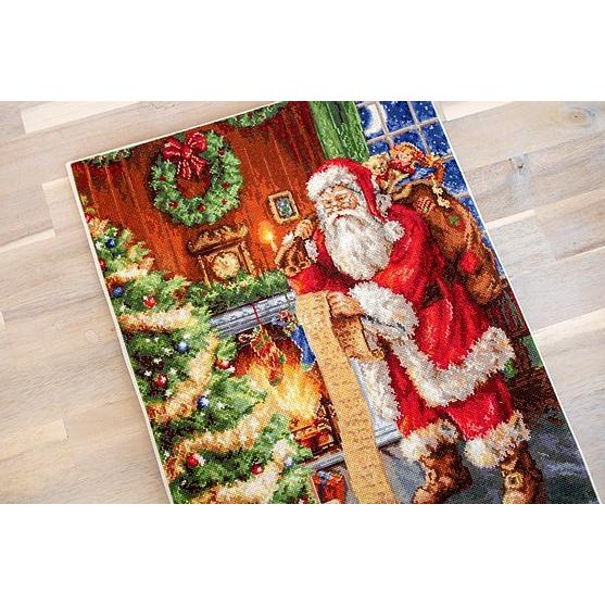 Luca-S クロスステッチ刺繍キット B578 "Santa Claus" (サンタクロース/クリスマス) 【海外取り寄せ/納期40〜80日程度】_3