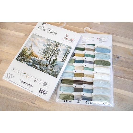 Luca-S クロスステッチ刺繍キット B586 \"Spring Day\" (春の日) 【海外取り寄せ/納期40〜80日程度】の画像