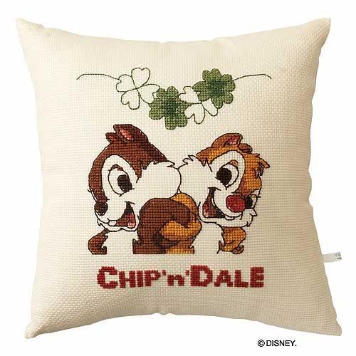 Olympusクロスステッチ刺繍キット 6035 【チップ＆デール】 クッション40×40cm Disney | Disney