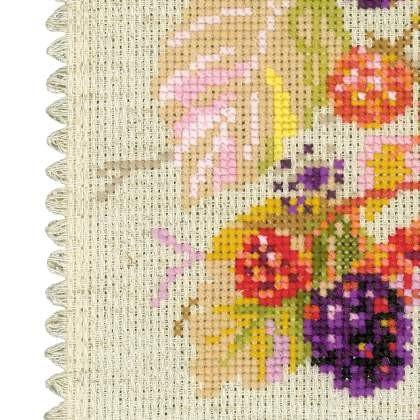 RIOLISクロスステッチ刺繍キット No.1550 \"Blackberry\" (ブラックベリー ハンガー) 【海外取り寄せ/納期30〜60日程度】の画像