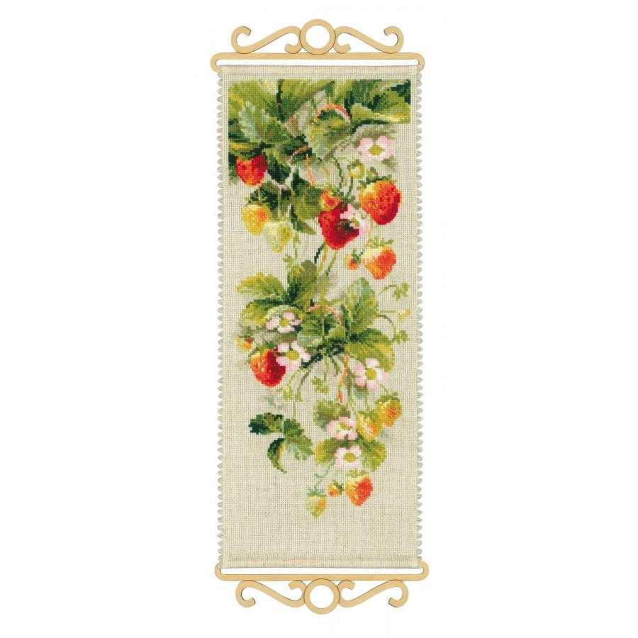 RIOLISクロスステッチ刺繍キット No.1551 \"Strawberry\" (ストロベリー イチゴ ハンガー) 【海外取り寄せ/納期30〜60日程度】