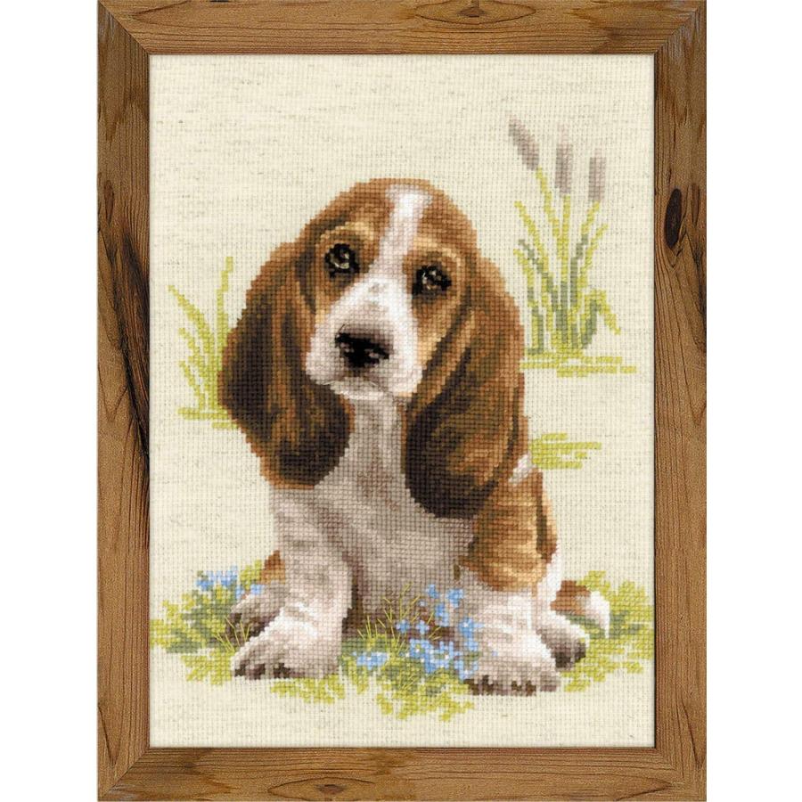 Riolisクロスステッチ刺繍キット No 1578 Basset Hound Puppy バセットハウンドドッグ 犬 海外取り寄せ 納期30 60日程度 Riolis1578 Hand Work とりい 通販 Yahoo ショッピング