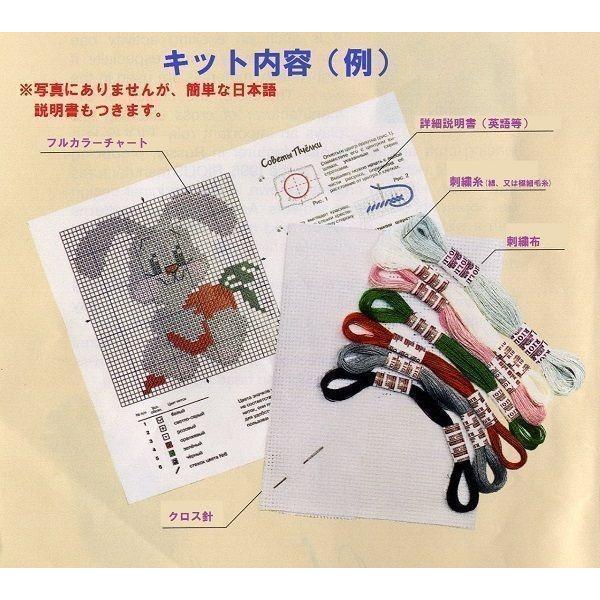 RIOLISクロスステッチ刺繍キット No.1612 "Mallow" (ゼニアオイ) 【海外取り寄せ/納期30〜60日程度】