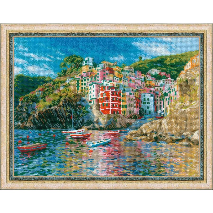 RIOLISクロスステッチ刺繍キット No.1747 \"Liguria\" (リグーリア海岸 リヴィエラ) 【海外取り寄せ/納期30〜60日程度】