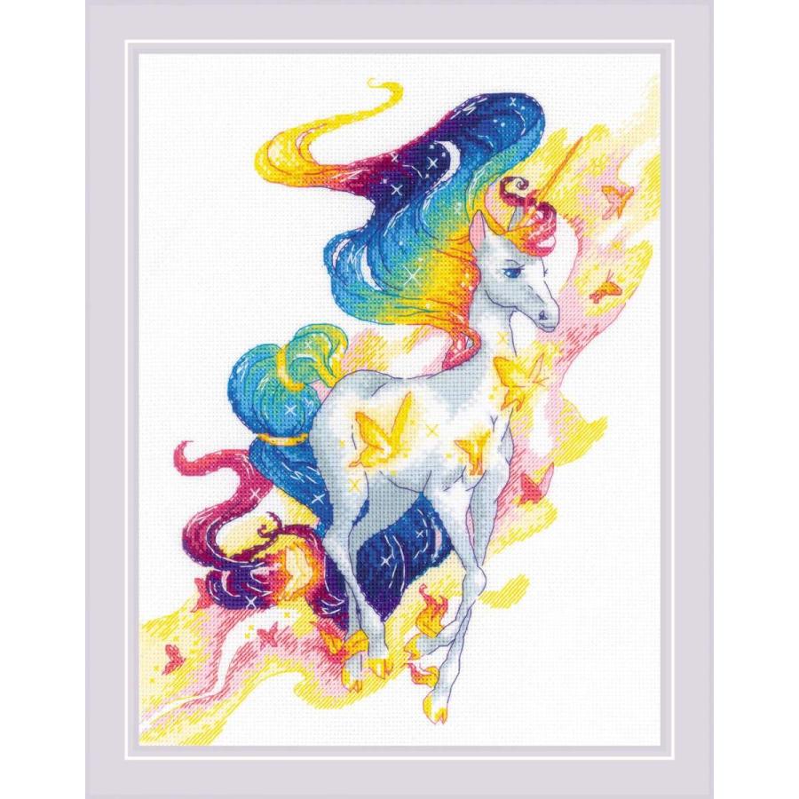 RIOLIS差し交わす縫い目刺しゅう一揃いの道具 No.1939 \"Fairy Unicorn\"" (お化けユニ唐きび) 【外国で取り寄せ/納期30〜60日座標軸】" 手芸、ハンドクラフト-刺繍道具、材料-刺繍作成キット