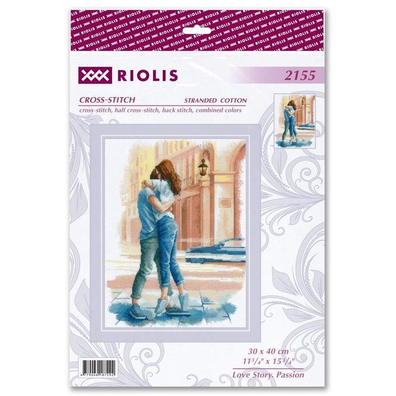 RIOLISクロスステッチ刺繍キット No.2155 "Love Story. Passion" (ラブストーリー 情熱) 【海外取り寄せ/納期30〜60日程度】_1