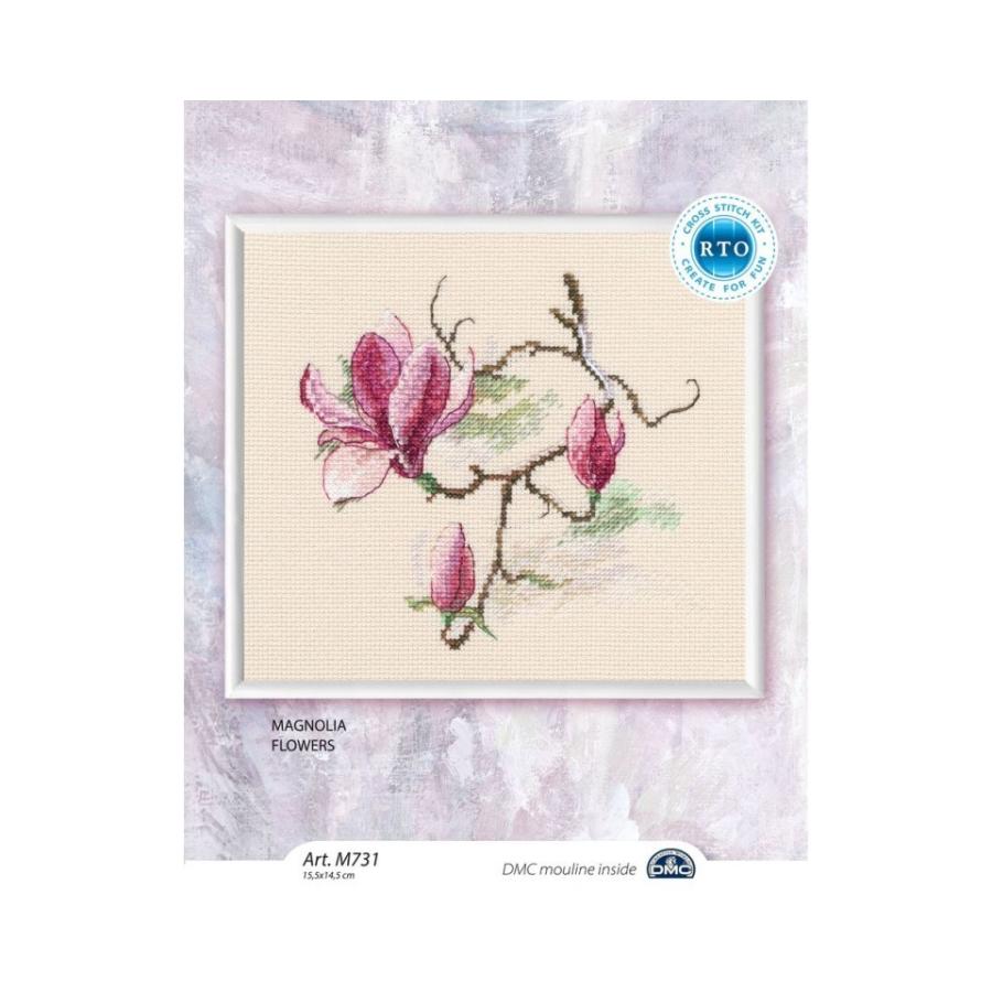 Rto クロスステッチ刺繍キット M731 Magnolia Flowers 木蓮の花 マグノリア 海外取り寄せ 通常納期40 80日程度 Rto M0731 Hand Work とりい 通販 Yahoo ショッピング