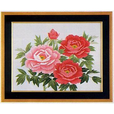 刺繍額 牡丹 刺繍額 牡丹 0afe53afba491328d3474c1b730c33