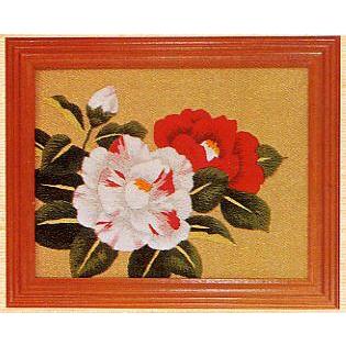 東京文化刺繍キット Bsk 721 つばき 1号 額付き 花 植物 椿 ツバキ Tb0721 Hand Work とりい 通販 Yahoo ショッピング