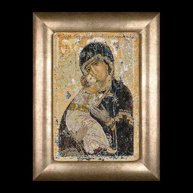 Thea Gouverneur 差し交わす縫い目刺しゅう一揃いの道具 No.531A \"Our Lady of Vladimir\"" (ウラジーミルの生神女) 【取り寄せ/納期40〜80日座標軸】" 楽器、手芸、コレクション-刺繍道具、材料