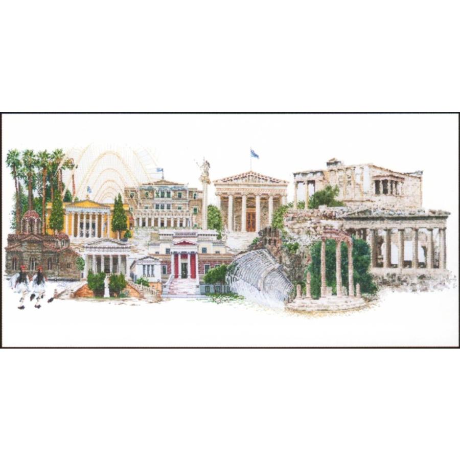 Thea Gouverneur 差し交わす縫い目刺しゅう一揃いの道具No.545  \"Athens\"" (アテネ ギリシア) 【外国で取り寄せ/納期40〜80日座標軸】" 刺繍道具、材料-刺繍作成キット-手芸、ハンドクラフト