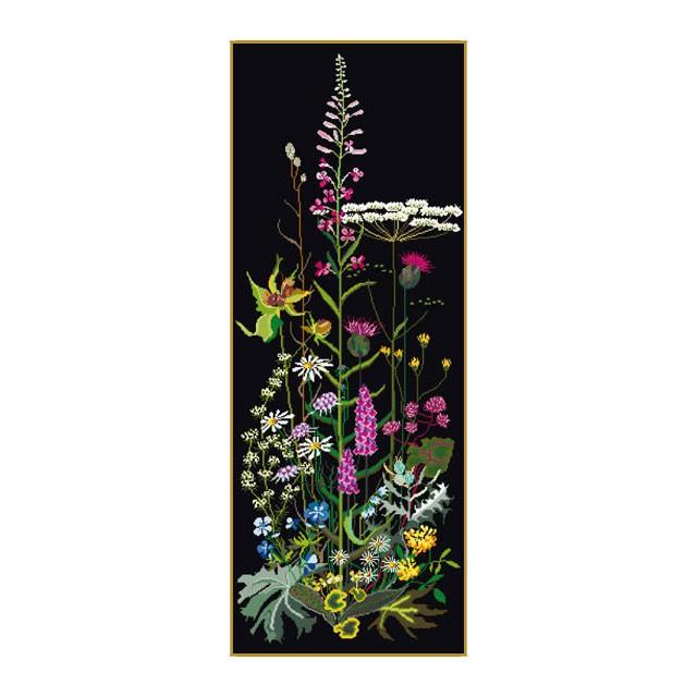 Thea Gouverneur クロスステッチ刺繍キットNo.821 \"Wild Flowers\"(野の花) オランダ テア・グーヴェルヌール 【取り寄せ/納期40〜80日程度】の画像