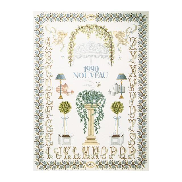 Thea Gouverneur クロスステッチ刺繍キットNo.1090 \"Sampler\"(サンプラー) オランダ テア・グーヴェルヌール 【取り寄せ/納期40〜80日程度】