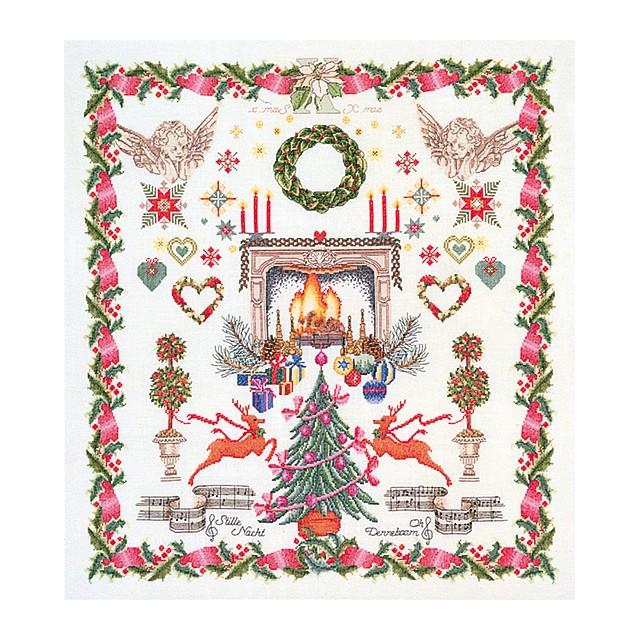 Thea Gouverneur クロスステッチ刺繍キットNo.2077 \"Christmas Design\"(クリスマス・デザイン)  【取り寄せ/納期40〜80日程度】 X'mas