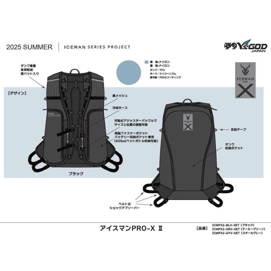 ヤマシン水冷ベストアイスマンプロX2 カラー：アーミーグリーン