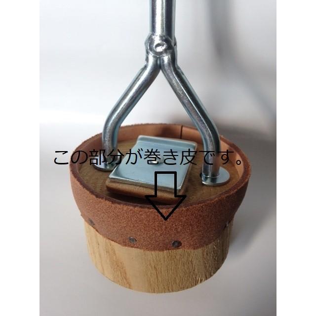 手押し井戸ポンプ ピストン用巻皮32用_(釘付き) : 鳥居屋 1919