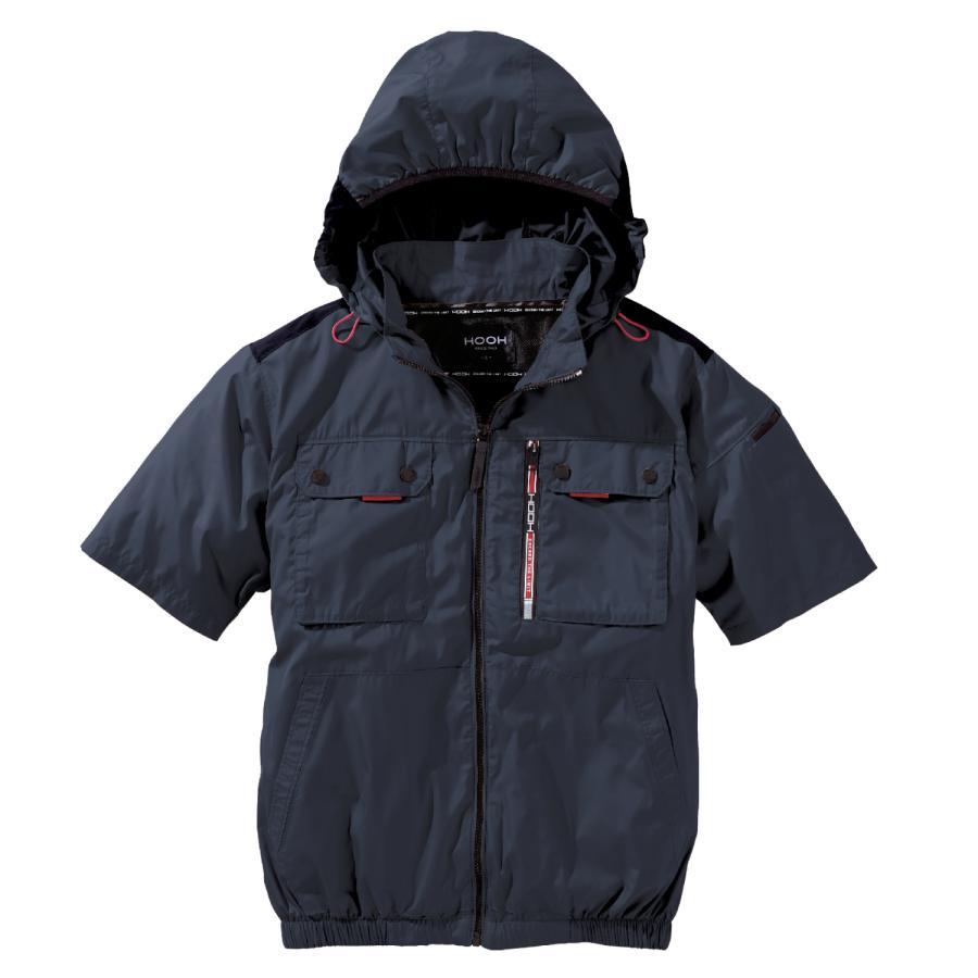 ※★180sx★※【新品未使用】HOOH 空調服 ブラック ファン付き HOOH（鳳皇） HOOH快適ウェア空調服半袖ミドルファン(ハイバック