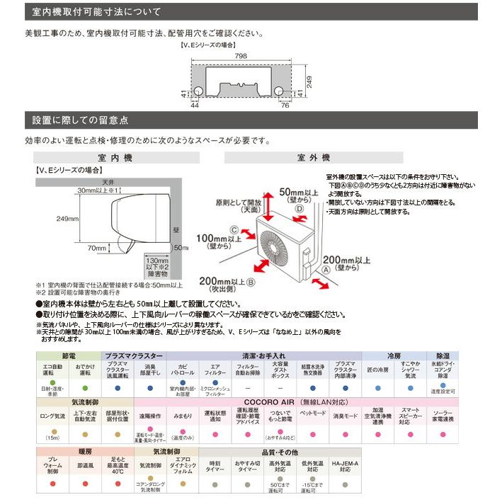 SHARP（シャープ） Eシリーズ ルームエアコン 冷房/暖房：14畳程度 AY