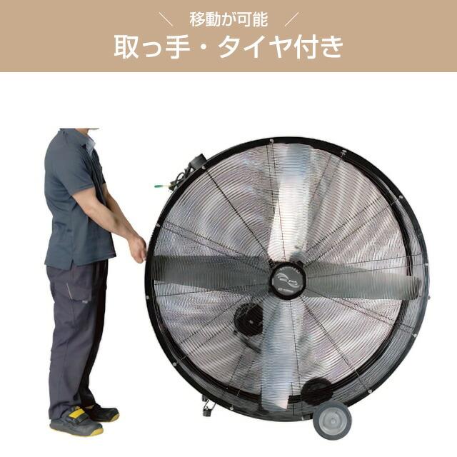 125cmビッグファン 工場扇 株式会社ナカトミ BF-125VZ アルミ製 4枚
