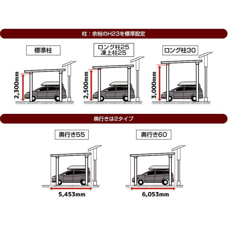 LIXIL（リクシル） カーポートST カーポート 【工事費込セット（基準