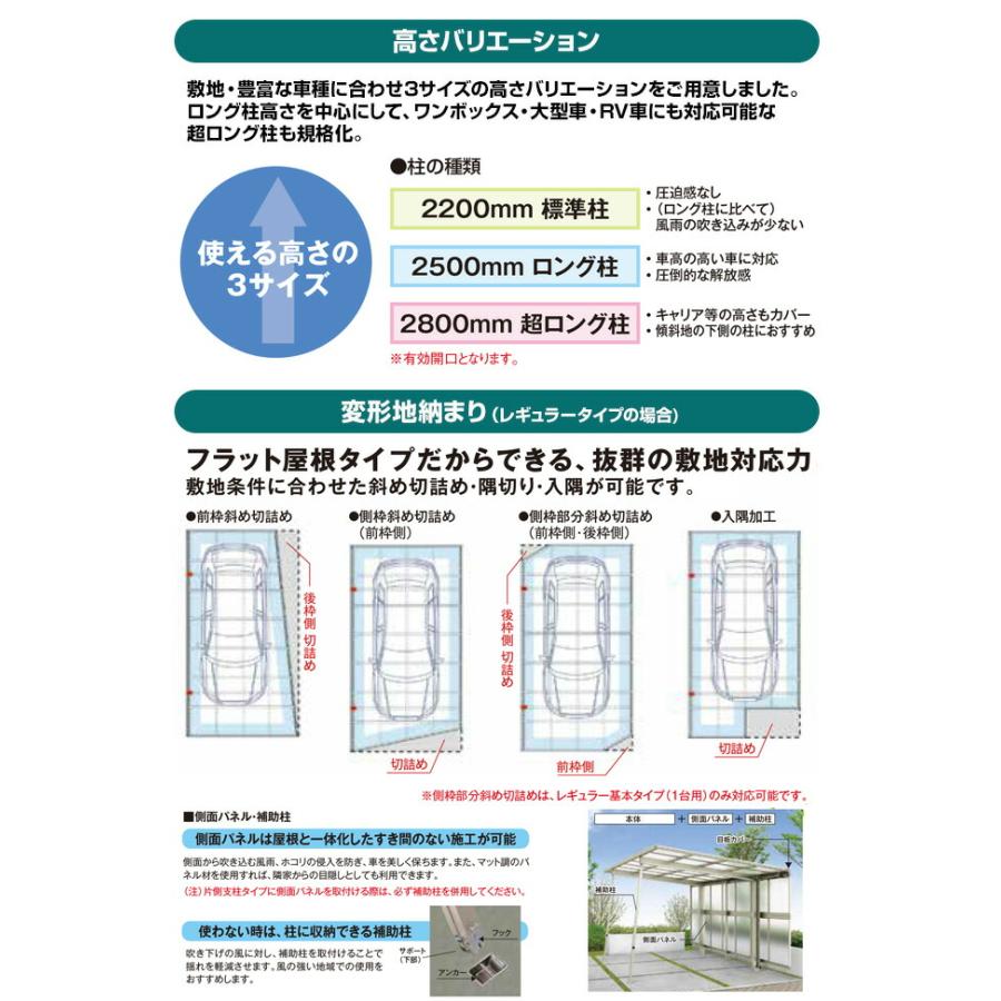 そららポート Fタイプ カーポート 【工事費込セット（基準価格＋基本