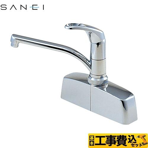 工事費込みセット モデロ混合栓 キッチン水栓 シングル取替用台付混合栓 三栄 Ck676 2 13 リフォーム Ck676 2 13 Kj 家電と住宅設備の取替ドットコム 通販 Yahoo ショッピング