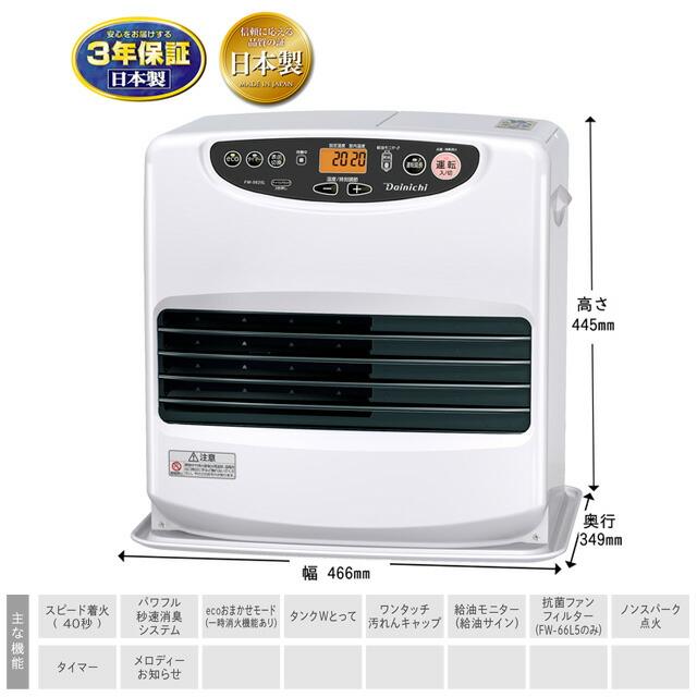 メーカー在庫あり】Lタイプ ヒーター・ストーブ 木造15畳まで コンクリ