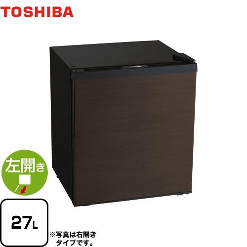 TOSHIBA（東芝） 冷蔵庫 容量27L GR-HB30PTL-TS 1ドア冷蔵庫 左開き