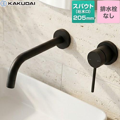 VARUNA 壁付シングルレバー混合栓 洗面水栓 排水栓なし カクダイ 193