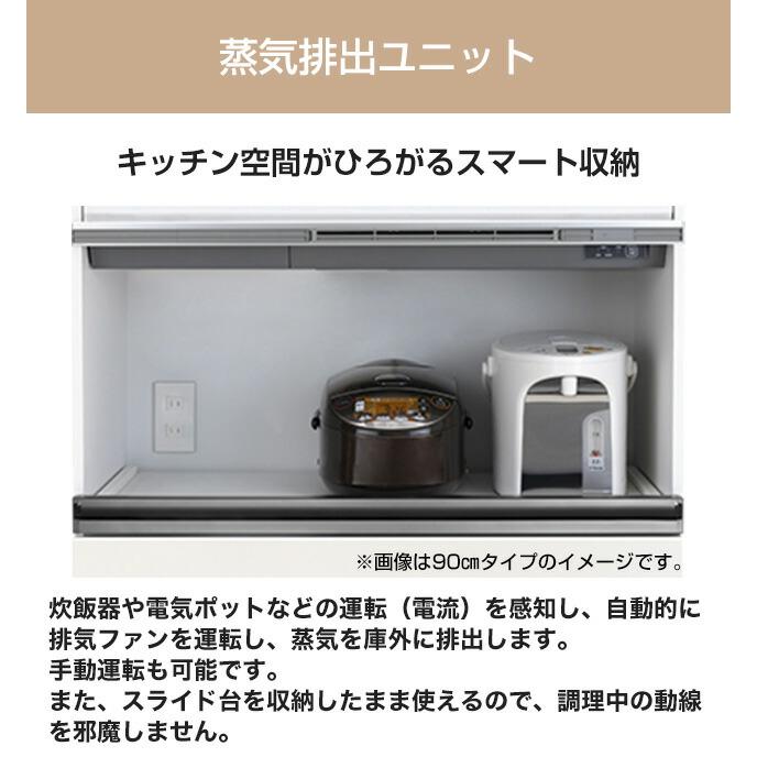 Eタイプ 薄型・低騒音モデル その他 幅75cm 金澤工業 KSV-E075DKR 蒸気
