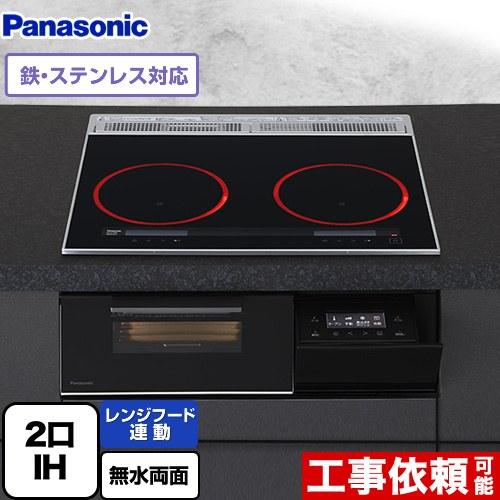 IHクッキングヒーター・Aシリーズ「2口IH 鉄・ステンレス対応」(ジェットブラック/ブラック)幅60cm パナソニック KZ-A1W6K【送料無料】 (KZA1W6K) Panasonic（パナソニック） Aシリーズ IHクッキングヒーター 幅60cm KZ