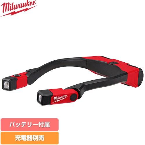 Milwaukee 充電式ネックライト L4 NL400-301 工具 USB充電：USB-C ミルウォーキー L4 NL400-301 JP REDLITHIUM USB