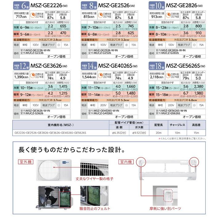 ■2017年製　三菱　ルームエアコン　MSZ-GE2816-W■10畳程度■リモコン　取説有り ユアサプライムス.com｜三菱電機 ルームエアコン 主に 18畳用 霧ヶ峰