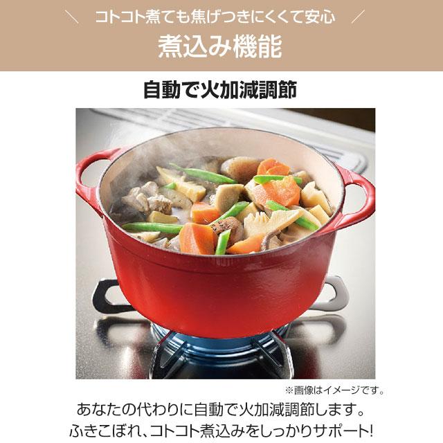 テーブルコンロ ガスコンロ グランドシェフ プレミアムシリーズ 幅59cm パロマ PA-A98WCJ-R-13A トップ：クラウンゴールド 【都市ガス　大バーナー右】 | パロマ | 04