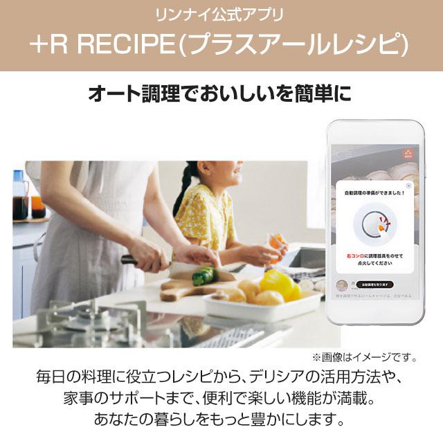 DELICIA(デリシア) AC100V電源タイプ ビルトインコンロ 幅75cm リンナイ RHS72W38M15VNSTW-LPG オーブン接続不可 ツイードシルバー 【プロパンガス】