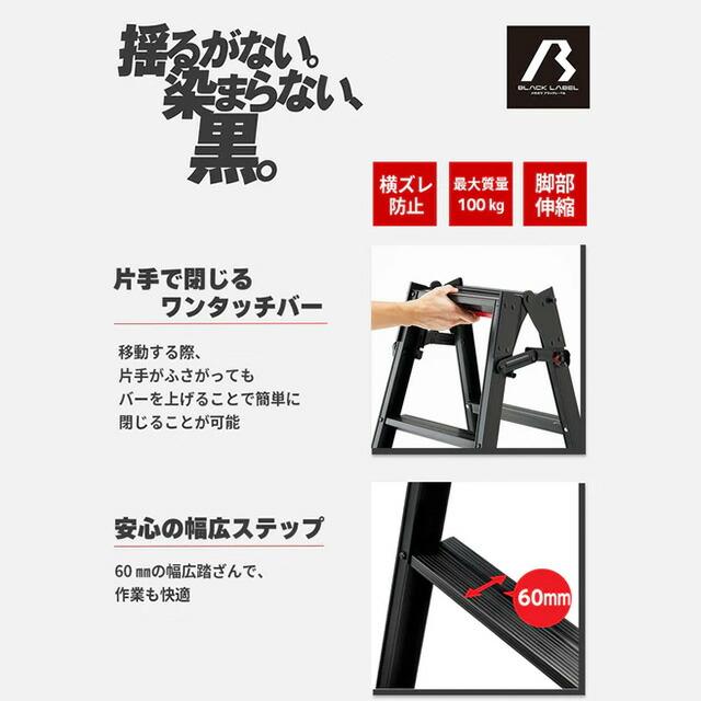 はしご兼用脚立 RYZB 6段 はしご・脚立 最大使用質量：100kg 長谷川