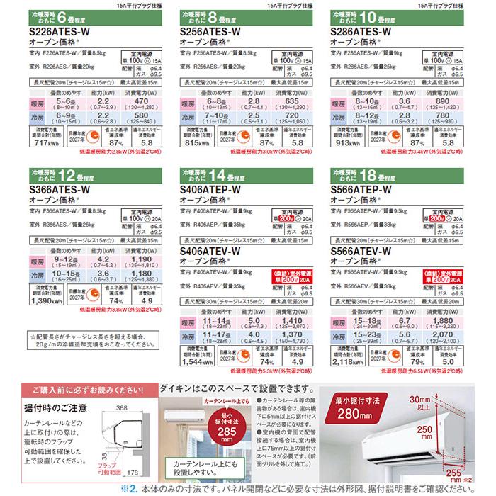 ダイキン（DAIKIN） 工事費込みセット Eシリーズ ルームエアコン 冷房