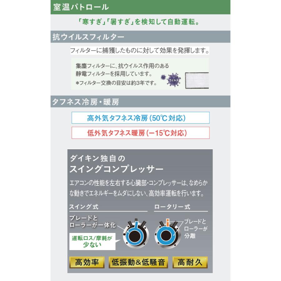 ダイキン（DAIKIN） 工事費込みセット Eシリーズ ルームエアコン 冷房