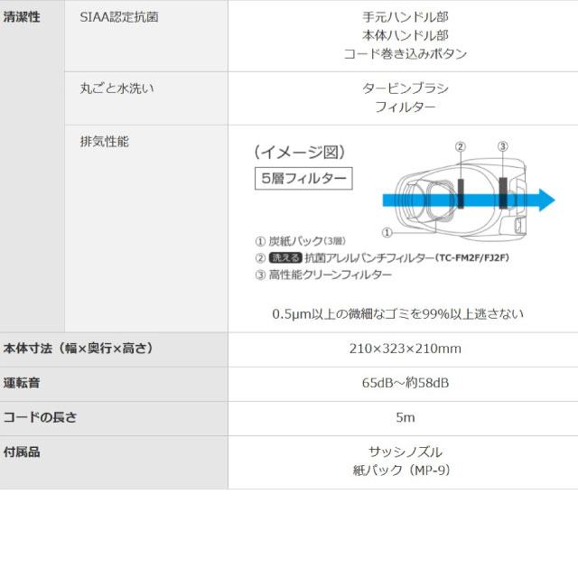 三菱（MITSUBISHI） Be-K ビケイ スタンダードタイプ 掃除機 1.5L TC